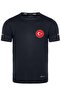 . Turkish Flag Logo Crew Neck Flexible Quick Drying 100% Polyester Sports T-Shirt - 2