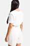 İts Basic Women's Crop Balloon Fit T-Shirt - 2