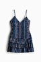 Flared-skirt strappy dress - 6