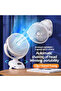 Customized Mini Portable LED Display Battery Desk Fan 3-in-1 Foldable USB-Powered Plastic Fan for Cars and Hotels - 5