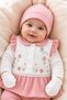 Seasonal Cotton 5-Piece Newborn Baby Girl Hospital Discharge Bodysuit Set – Seasonal Baby Set 0-3 Months - 3