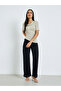 Green Textured Cowl Neck Linen Look T-Shirt - 2