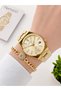 Steel Cord 2 Year Warranty 3 Atm Water Resistant Women Wrist Watch+Bracelet Fg-Emt.J002 - 2
