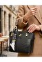 Women's Scarf Bag with Hand Shoulder Strap, 3 Compartments, Soft Leather