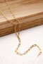 Steel Paperclip Y Necklace Chain Low-Cut Necklace 2mm Elegant Minimal 50cm - 4
