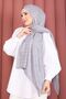 Geometric Pattern Jacquard Shawl Series Gray - 2