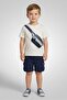 Toddlers Boy 2Pcs T-Shirt with Front Pocket And Shorts Set, Multicolor