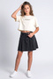 Girl's Comfortable Fit Crop T-Shirt - 4