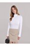 قميص نسائي أساسي بياقة نصفية وأكمام طويلة - 95% قطن ناعم وقابل للتنفس - 3