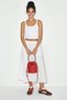 Women's White Elastic Waist Pocket Detailed Flowy Maxi Skirt 7597 60286144 - 3