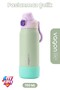700 ml Single Lid Dual Use Stainless Steel Thermos with Straw and Comfortable Drinking Handle Ffvgn1112-700Ml