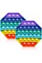 Fidget Sensory Toy Pack of 2 Push Pop Bubble Fidget Toys for Autistic Children Stress Relief