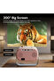 Mini Portable Android Projector | 150 ANSI Lumens 200" Display, ±45° Keystone Correction 4k Supported - 8