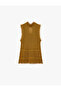 X Melis Ağazat - Sleeveless Openwork Blouse with Stand Collar and Window Detail - 4