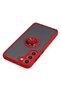 Ilkeshop New Galaxy S23 Plus Case Montreal Silicone Cover with Ring (151841) - Red - 4