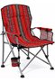 Foldable Camping Chair with Cushion 50×50×93cm | Sadu Pattern Arabic Majlis Style, Cup Holder & Side Pocket, Portable Outdoor Chair with Carry Bag for Camping, Beach, Garden, BBQ, Fishing