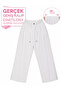 Plus Size Elastic Waist Glittery Lace-Up Mom Women's Trousers - 2