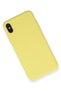 Ilkeshop New iPhone XS Max Case Nano Inside Velvet Silicone - (195458) Matte Yellow - 2