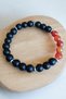 Faceted Cut Red Agate Stone Matte Onyx Stone Bracelet Natural Stone Men's Bracelet Women's Bracelet - 2