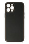 Ilkeshop New iPhone 12 Pro Max Case Coco Leather Silicone Cover (01704) - Black