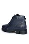 45 46 47 Size Men's Boots Navy Blue Leather Wide Fit Winter Model - 5