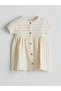 Baby Girl Lilac Striped Combed Cotton Dress