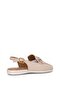 Elit My-217 Women's Genuine Leather Flat Sandals Beige - 5