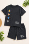 Cappadocia Ki̇ds Holiday Boys' Printed Shorts Two-Piece Set - 2