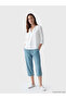 Women's Jean Capri with Elastic Waist