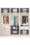 6PCS Gray Clothes Storage Bag,Quilt storage bag, Bed bottom storage bag, large capacity - 6