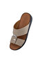 A E T Handmade Arabic Sandals For Men | Comfortable Outdoor Mens Slippers | Genuine PU Leather - 3