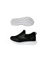 -Black-And-White Sports Shoes with Mesh and Elastic. - 6