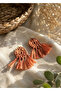Handmade Bohemian Brown Dreamcatcher Earrings - Simple and Authentic - 2