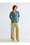 Nevavm Shirt Collar Oversize Women's Jean Jacket with a Difference - 2