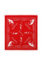 Ataturk Signed and Silhouetted Red Bandana & Scarf - Child and Adult |   Unisex |   52*53 cm - 3