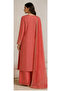 Coral Glow Embroidered– 3PC Set - 2