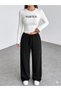 Women's 3-Piece Sweatpants - Black - Gray - Navy Blue - Oversize Comfortable Casual Daily Sweatpants with Adjustable Waist and Washable Fabric - 3