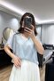 Mirelle Lace Detailed Blouse Blue