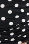 Women's Standard Fit Regular Cut Sleeveless Halter Neck Halter Detail Polka Dot Black Blouse - 5