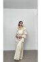 Shiny Fabric Ruffle Sleeve Dress