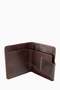 Genuine Leather Magnetic Men's Wallet 513 - Claret Red - 2