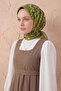 Soft Scarf Geometric Oil Green 90X90 - 2
