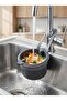 Button-Operated Six-Way Sink Strainer, Hanging Food Waste Strainer, In-Sink Trash Basket - 3