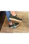 Women's Green Nubuck Leather Shoes - 5