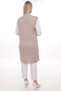 Women's Mercerized Pocketed Buttoned Rolax Knitwear Seasonal Long Mother's Vest - 4