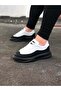 Jy507 Alone Lace-Up Leather Men's Casual Sneaker Shoes Cst White/Black