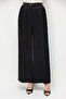 Elastic Waist Pleated Wide Leg Trousers - 3