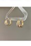 Stone Detailed Hoop Earrings - 2