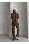 P0L Brown Short Sleeve Modal Tracksuit Set - 3