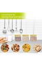 Clear Mini PET Plastic Spice Storage Kitchen Container Jars (50ml, 6 Pack) - 6